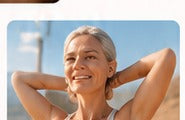 Woman enjoying a calm wellness moment